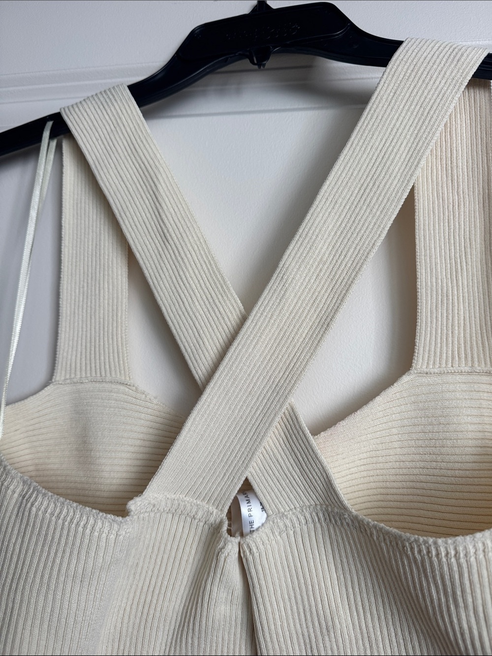 Primark Ivory Ribbed V-Neck Tank Top - Picture 3 of 5
